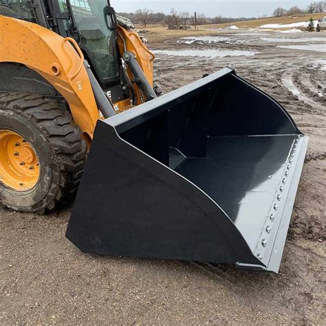 skid steer grain bucket|smooth bucket for skid steer.